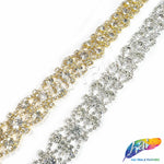 3/4" Crystal Rhinestone Trim, RT-010