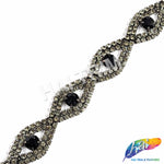 5/8" Eye Crystal Rhinestone Trim, RT-014