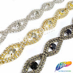 5/8" Eye Crystal Rhinestone Trim, RT-014
