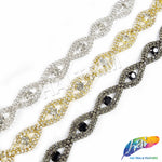 5/8" Eye Crystal Rhinestone Trim, RT-014