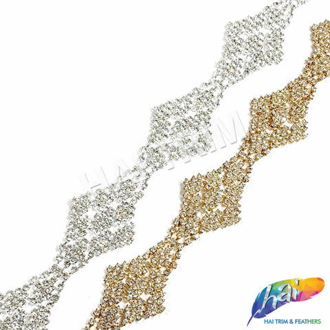 3/4 Braided Crystal Rhinestone Trim, RT-015 – Hai Trim & Feathers