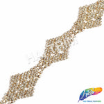 Checkered Diamond Crystal Rhinestone Trim, RT-021