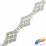 Checkered Diamond Crystal Rhinestone Trim, RT-021