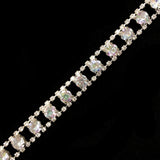 SALE! 1/2" Round Diamante Rhinestone Trim, RT-125