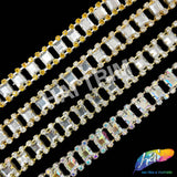 SALE! 1/2" Square Diamante Rhinestone Trim, RT-133