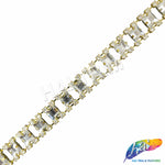 SALE! 1/2" Square Diamante Rhinestone Trim, RT-133