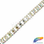 SALE! 1/2" Square Diamante Rhinestone Trim, RT-133