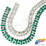 7/8" Glass Jewel Rectangle/Round Rhinestone Trim, RT-141