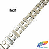 7/8" Glass Jewel Rectangle/Round Rhinestone Trim, RT-141