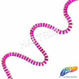 3/8" Colored Glass Baguette Rhinestone Fringe Trim, RT-143-1