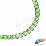 5/16" Peridot/Gold Chained Glass Octagon Rhinestone Trim, RT-182