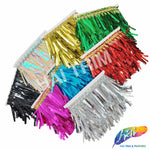 3 3/4" Rectangle Sequin Fringe with Braided Sequins Tape, SEQ-005