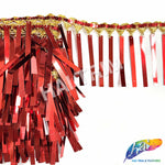 3 3/4" Rectangle Sequin Fringe with Braided Sequins Tape, SEQ-005