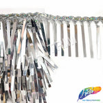 3 3/4" Rectangle Sequin Fringe with Braided Sequins Tape, SEQ-005
