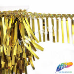 3 3/4" Rectangle Sequin Fringe with Braided Sequins Tape, SEQ-005