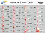 Matte Pink AB Resin Stones, SSAB04