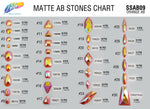 Matte Orange AB Resin Stones, SSAB09