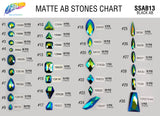 Matte Purple AB Resin Stones, SSAB15
