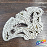 Silver Plastic Carved Buckle Piece