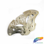 Silver Plastic Carved Buckle Piece, NAS-036