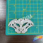 Silver Plastic Carved Buckle Piece, NAS-036