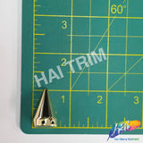 15x26mm Metallic Gold Acrylic Spike Studs (8 pieces)