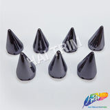 15x26mm Metallic Gunmetal Acrylic Spike Studs (8 pieces)
