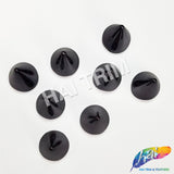 15x26mm Metallic Gunmetal Acrylic Spike Studs (8 pieces)