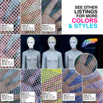 36" x 48" Rhinestone Mesh Fabric with Square Crystal Stones