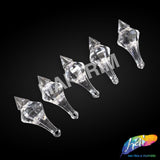 Clear Faceted Icicle Chandelier Drop Beads