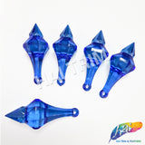 Royal Blue Faceted Icicle Chandelier Drop Beads