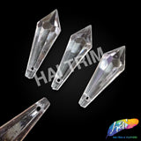 Clear Faceted Icicle Chandelier Drop Beads