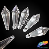 Clear Faceted Icicle Chandelier Drop Beads