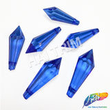 Royal Blue Faceted Icicle Chandelier Drop Beads