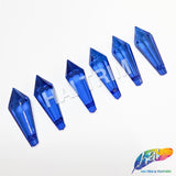 Royal Blue Faceted Icicle Chandelier Drop Beads