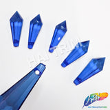 Royal Blue Faceted Icicle Chandelier Drop Beads
