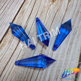 Royal Blue Faceted Icicle Chandelier Drop Beads