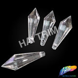 Clear Faceted Icicle Chandelier Drop Beads