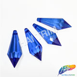 Royal Blue Faceted Icicle Chandelier Drop Beads