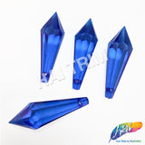 Royal Blue Faceted Icicle Chandelier Drop Beads