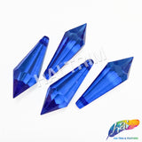 Royal Blue Faceted Icicle Chandelier Drop Beads