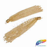 4" Gold Chain Tassels, TSL-05 (2 pieces)
