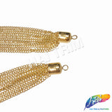 4" Gold Chain Tassels, TSL-05 (2 pieces)