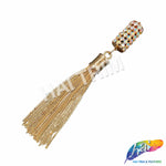 6" Crystal AB/Gold Rhinestone Chain Tassel (sold per piece), TSL-08
