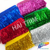 4" Plastic Tinsel/Lurex Fringe
