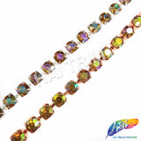 10mm (3/8") Topaz AB Acrylic Diamante Cupchain Trim, CST-001