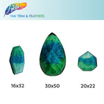 Matte Ombre Marble Acrylic Stones - Teal/Turquoise/Mint #4
