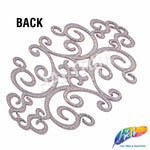 Metallic Rose Gold Motif Plastic Resin Applique, NAS-036