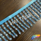 3" Round/Square Beaded Fringe, FR-006