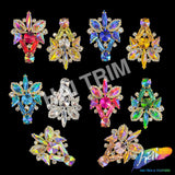 Fancy Color Motif Rhinestone Applique, YH-505